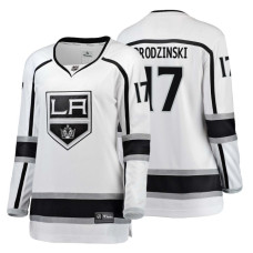 Women's Los Angeles Kings #17 Jonny Brodzinski Fanatics Branded Breakaway White Away jersey