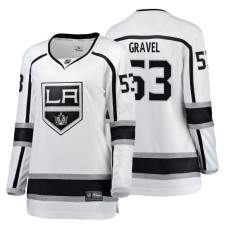 Women's Los Angeles Kings #53 Kevin Gravel Fanatics Branded Breakaway White Away jersey