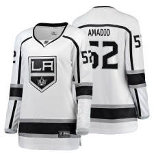 Women's Los Angeles Kings #52 Michael Amadio Fanatics Branded Breakaway White Away jersey