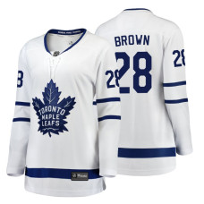 Women's Toronto Maple Leafs #28 Connor Brown Fanatics Branded Breakaway White Away jersey