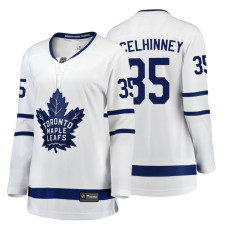 Women's Toronto Maple Leafs #35 Curtis McElhinney Fanatics Branded Breakaway White Away jersey