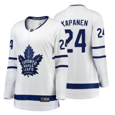 Women's Toronto Maple Leafs #24 Kasperi Kapanen Fanatics Branded Breakaway White Away jersey