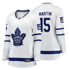 Women's Toronto Maple Leafs #15 Matt Martin Fanatics Branded Breakaway White Away jersey