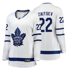 Women's Toronto Maple Leafs #22 Nikita Zaitsev Fanatics Branded Breakaway White Away jersey