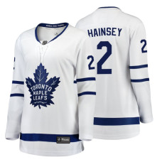 Women's Toronto Maple Leafs #2 Ron Hainsey Fanatics Branded Breakaway White Away jersey