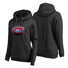 Women's Montreal Canadiens Midnight Mascot Primary Hoodie Black