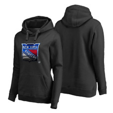 Women's New York Rangers Midnight Mascot Primary Hoodie Black