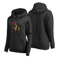 Women's Ottawa Senators Midnight Mascot Primary Hoodie Black