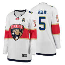 Women's Florida Panthers #5 Aaron Ekblad Alternate Breakaway Player White Away jersey