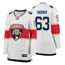 Women's Florida Panthers #63 Evgenii Dadonov Alternate Breakaway Player White Away jersey