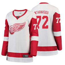 Women's Detroit Red Wings #72 Andreas Athanasiou Fanatics Branded Breakaway White Away jersey