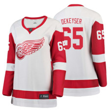 Women's Detroit Red Wings #65 Danny DeKeyser Fanatics Branded Breakaway White Away jersey