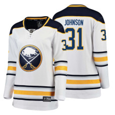 Women's Buffalo Sabres #31 Chad Johnson 2018 Fanatics Breakaway White Away jersey