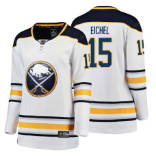 Women's Buffalo Sabres #15 Jack Eichel 2018 Fanatics Breakaway White Away jersey