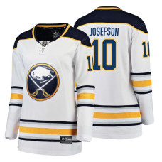 Women's Buffalo Sabres #10 Jacob Josefson 2018 Fanatics Breakaway White Away jersey