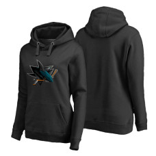 Women's San Jose Sharks Midnight Mascot Primary Hoodie Black