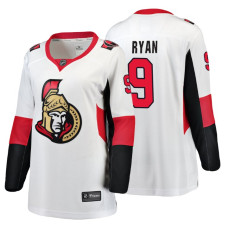 Women's Ottawa Senators #9 Bobby Ryan Alternate Breakaway White Away Fanatics Branded jersey