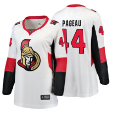 Women's Ottawa Senators #44 Jean-Gabriel Pageau Alternate Breakaway White Away Fanatics Branded jersey