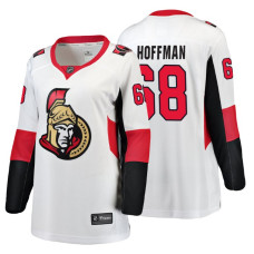 Women's Ottawa Senators #68 Mike Hoffman Alternate Breakaway White Away Fanatics Branded jersey