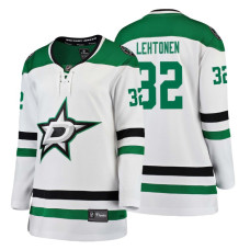 Women's Dallas Stars #32 Kari Lehtonen Fanatics Branded Breakaway White Away jersey