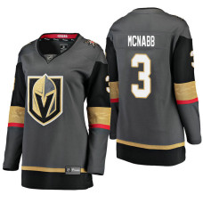 Women's Vegas Golden Knights Brayden McNabb Breakaway Jersey Gray With 2023 Stanley Cup Patch