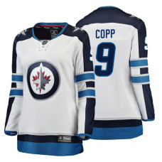 Women's Winnipeg Jets #9 Andrew Copp Fanatics Branded Breakaway White Away jersey