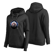 Women's Winnipeg Jets Midnight Mascot Primary Hoodie Black