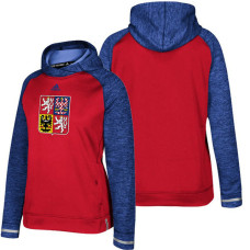 Women's Womens 2016 World Cup Of Hockey Czech Republic Team Hockey Red Team Pullover Hoodie