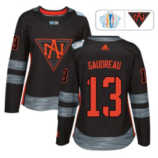 Women's North America Team 2016 World Cup of Hockey #13 Johnny Gaudreau Black Premier Jersey