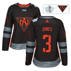 Women's North America Team 2016 World Cup of Hockey #3 Seth Jones Black Premier Jersey