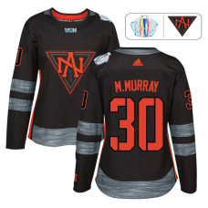 Women's North America Team 2016 World Cup of Hockey #30 Matt Murray Black Premier Jersey