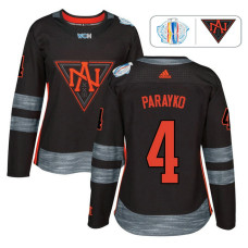 Women's North America Team 2016 World Cup of Hockey #4 Colton Parayko Black Premier Jersey