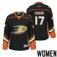 Women's Anaheim Ducks #17 Ryan Kesler Black 2017 Stanley Cup Playoffs Participant Jersey