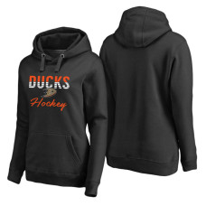 Women's Anaheim Ducks Black Freeline Pullover Hooded Hoodie