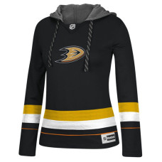 Women's Anaheim Ducks Black Jersey Pullover Hoodie