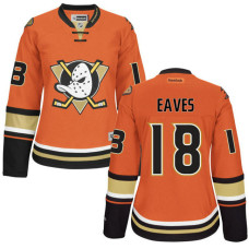 Women's Anaheim Ducks Patrick Eaves #18 Orange Premier Alternate Jersey