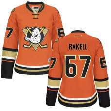 Women's Anaheim Ducks Rickard Rakell #67 Orange Premier Alternate Jersey