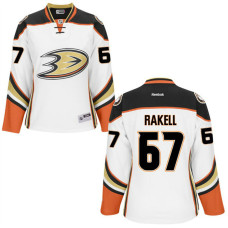 Women's Anaheim Ducks Rickard Rakell #67 White Premier Away Jersey