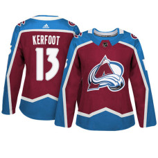 Women's Colorado Avalanche #13 Alexander Kerfoot Maroon Adizero Player Home Jersey