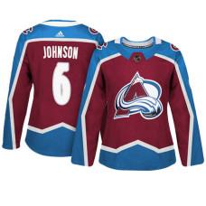 Women's Colorado Avalanche #6 Erik Johnson Maroon Adizero Player Home Jersey