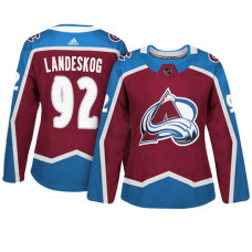 Women's Colorado Avalanche #92 Gabriel Landeskog Maroon Adizero Player Home Jersey