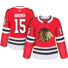 Women's Chicago Blackhawks #15 Artem Anisimov Red Adizero Player Home Jersey