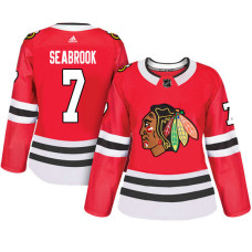 Women's Chicago Blackhawks #7 Brent Seabrook Red Adizero Player Home Jersey