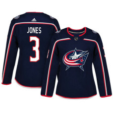 Women's Columbus Blue Jackets #3 Seth Jones Navy Adizero Player Home Jersey