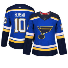 Women's St. Louis Blues #10 Brayden Schenn Blue Adizero Player Home Jersey