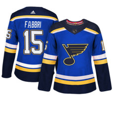 Women's St. Louis Blues #15 Robby Fabbri Blue Adizero Player Home Jersey