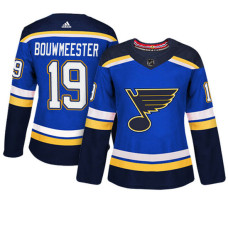 Women's St. Louis Blues #19 Jay Bouwmeester Blue Adizero Player Home Jersey