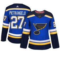 Women's St. Louis Blues #27 Alex Pietrangelo Blue Adizero Player Home Jersey