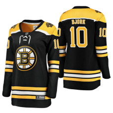 Women's Boston Bruins #10 Anders Bjork Breakaway 2018 Jersey Black