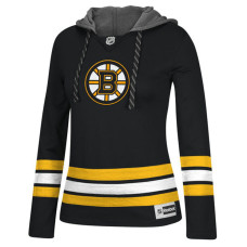 Women's Boston Bruins Black Jersey Pullover Hoodie